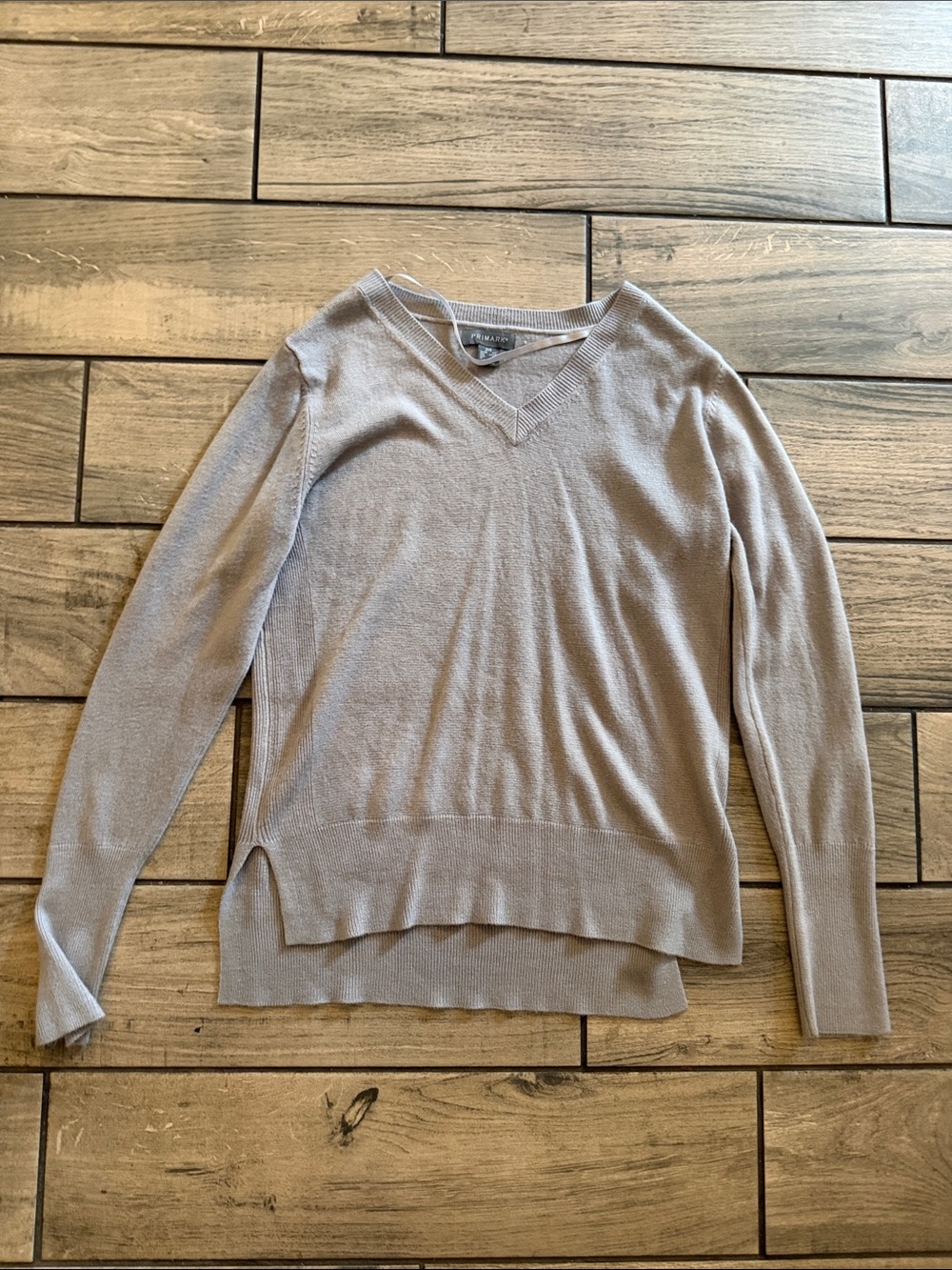 Primark Women’s V-Neck Sweater in Light Taupe